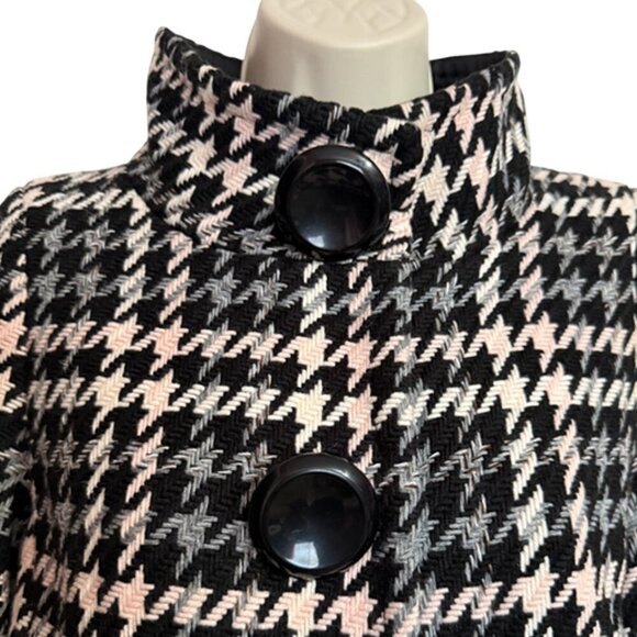 Nygard Collection Vintage Houndstooth Pink, Gray & Black Skirt Suit Size 2 & 4 - Picture 10 of 16